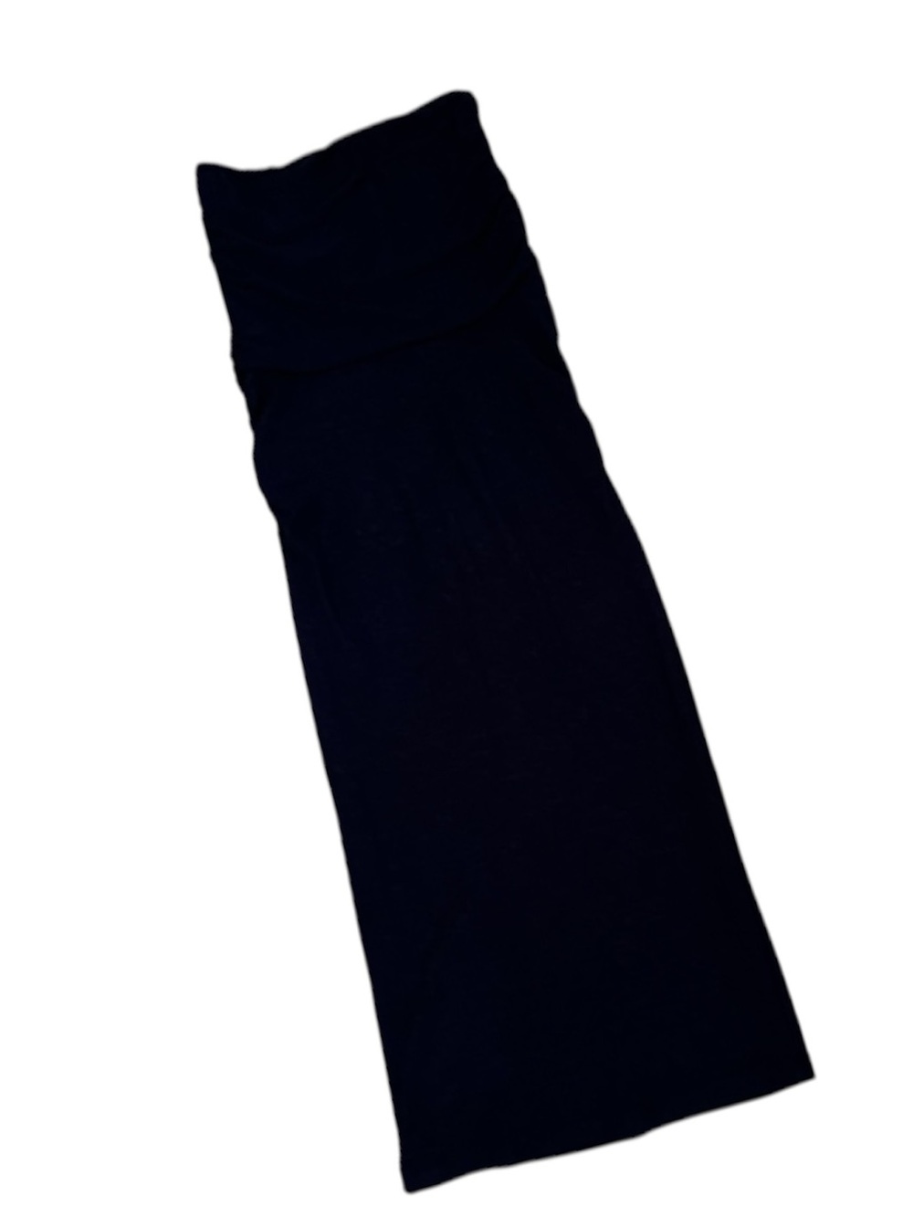 JAMES PERSE Ruched Shirred Midi Maxi Tube Skirt Black 0 XS - Picture 6 of 11